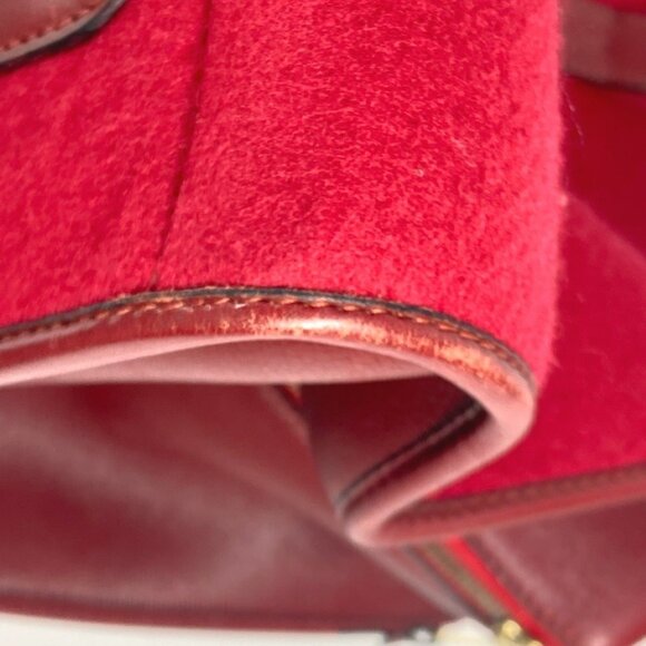 HERMES Red Leather Boston Bag - Picture 9 of 15